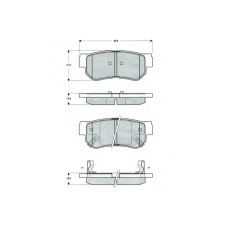 PF1535 PROCODIS FRANCE Комплект тормозных колодок, дисковый тормоз