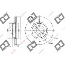 BD2016 DJ PARTS Тормозной диск