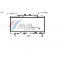 LC2084 AVA Радиатор, охлаждение двигателя