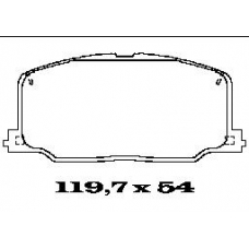 BL1306A2 FTE Комплект тормозных колодок, дисковый тормоз