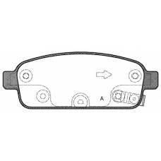 BPA1432.02 OPEN PARTS Комплект тормозных колодок, дисковый тормоз