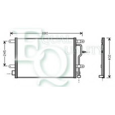 CO0011 EQUAL QUALITY Конденсатор, кондиционер