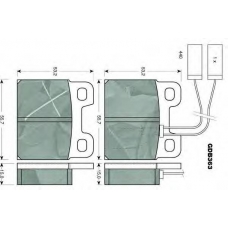 GDB363 TRW Комплект тормозных колодок, дисковый тормоз