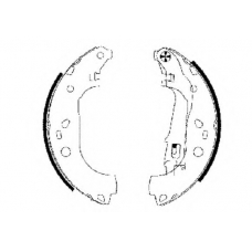 8DB 355 002-781 HELLA Комплект тормозных колодок