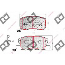 BP1811 DJ PARTS Комплект тормозных колодок, дисковый тормоз