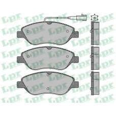 05P1267 LPR Комплект тормозных колодок, дисковый тормоз