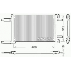 DCN09041 DENSO Конденсатор, кондиционер