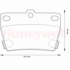 572488B BENDIX Комплект тормозных колодок, дисковый тормоз