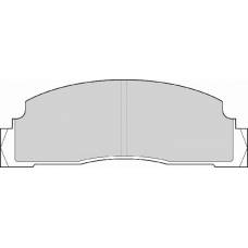 FD688E NECTO Комплект тормозных колодок, дисковый тормоз
