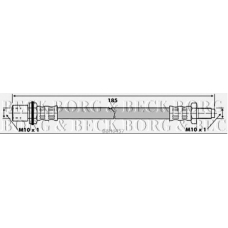 BBH6457 BORG & BECK Тормозной шланг