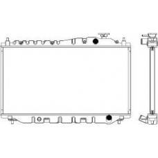 4211-1010 SAKURA  Automotive Радиатор, охлаждение двигателя