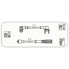 RB4 JANMOR Комплект проводов зажигания