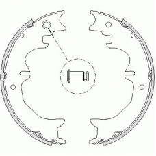 4727.00 ROADHOUSE Комплект тормозных колодок, стояночная тормозная с