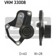 VKM 33008 SKF Паразитный / ведущий ролик, поликлиновой ремень