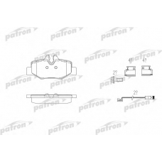 PBP1494 PATRON Комплект тормозных колодок, дисковый тормоз