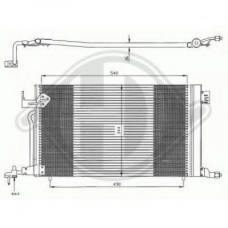 8423300 DIEDERICHS Конденсатор, кондиционер