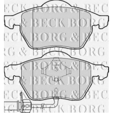 BBP1766 BORG & BECK Комплект тормозных колодок, дисковый тормоз