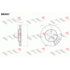 BS4557 FTE Тормозной диск