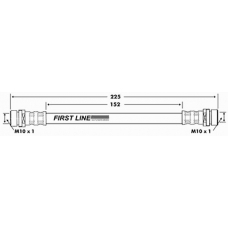 FBH7353 FIRST LINE Тормозной шланг