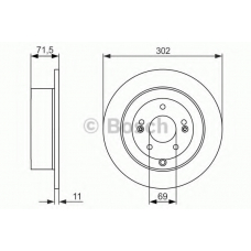 0 986 479 C15 BOSCH Тормозной диск