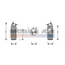 0200D144 VAN WEZEL Осушитель, кондиционер