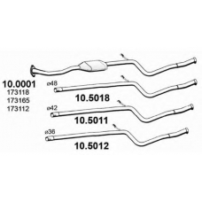 10.5018 ASSO Труба выхлопного газа