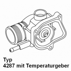 4287.92D WAHLER Термостат, охлаждающая жидкость