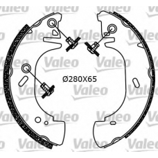 554583 VALEO Комплект тормозных колодок