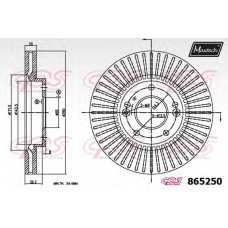 865250.6980 MAXTECH Тормозной диск