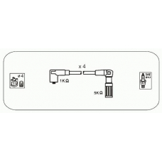 AFM55 JANMOR Комплект проводов зажигания