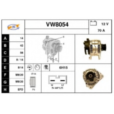 VW8054 SNRA Генератор