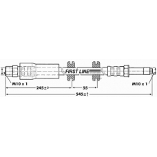 FBH6812 FIRST LINE Тормозной шланг