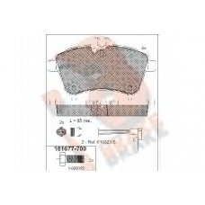 RB1677-700 R BRAKE Комплект тормозных колодок, дисковый тормоз