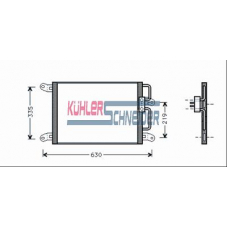 1722401 KUHLER SCHNEIDER Конденсатор, кондиционер