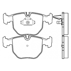 21486 193  0 5 T4124 TEXTAR Колодки торм.пер. bmw 5 (e39), 7 (e38), x5