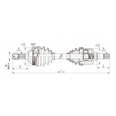 DRS6330.00 OPEN PARTS Приводной вал