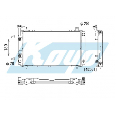 PA020168 KOYO P-tank corrugate-fin ass'y