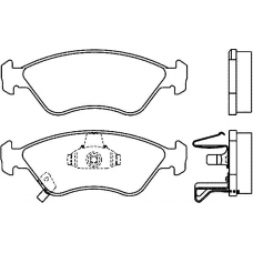 P 30 007 BREMBO Комплект тормозных колодок, дисковый тормоз