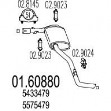 01.60880 MTS Глушитель выхлопных газов конечный