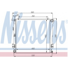 66678 NISSENS Радиатор, охлаждение двигателя