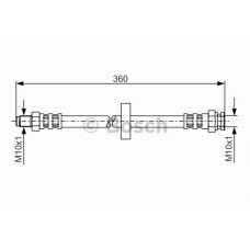 1 987 481 017 BOSCH Тормозной шланг