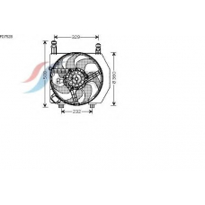 FD7528 AVA Вентилятор, охлаждение двигателя