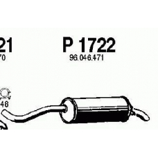 P1722 FENNO Глушитель выхлопных газов конечный