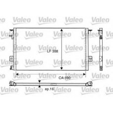 816945 VALEO Конденсатор, кондиционер