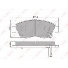 BD-3406 LYNX Тормозные колодки дисковые