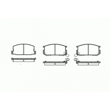 0180.02 REMSA Комплект тормозных колодок, дисковый тормоз