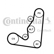 6PK1660K4 CONTITECH Поликлиновой ременный комплект