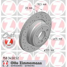 150.3450.52 ZIMMERMANN Тормозной диск