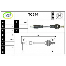 TC614 SERA Приводной вал