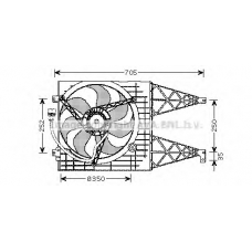 VW7507 Prasco Вентилятор, охлаждение двигателя